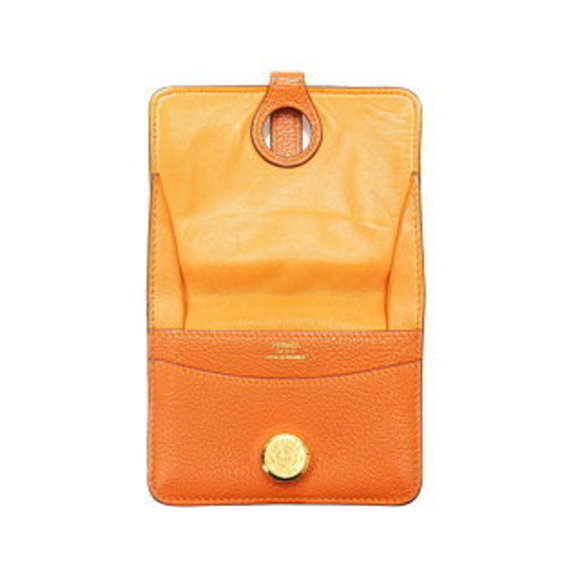 Hermes Dogon Wallet Orange Taurillon Clemence s - Picture 5 of 8